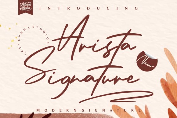 Arista Signature: A Handwritten Font for Makers