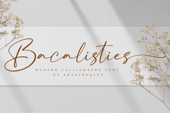 Bacalisties: A Delicate Handwritten Font for Crafters