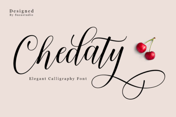 Chedaty: A Script Font for Modern Branding
