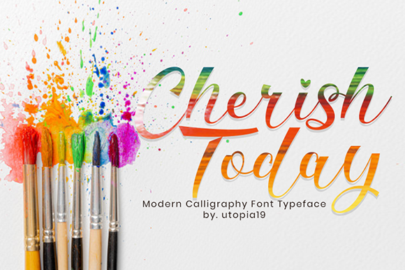 Cherish Today: A Modern Script Font for Branding