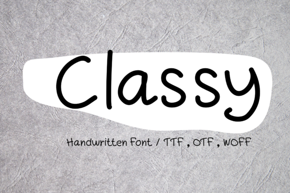 Classy: A Handwritten Font for Modern Marketers