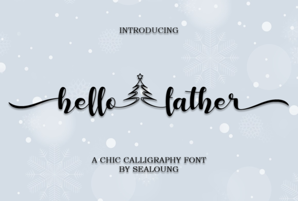 Hello Father Font: Elegant Script for Editorial Design