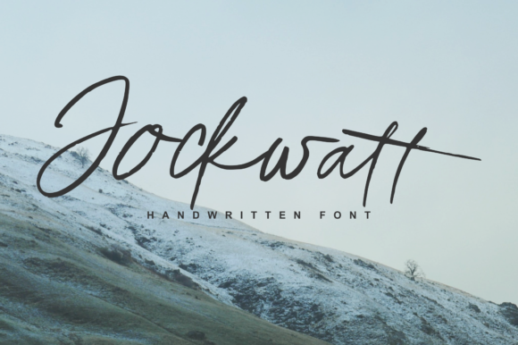 Jockwatt: A Modern Script Font for Editorial Design