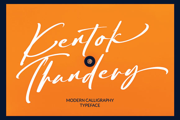 Kentok Thundery: A Handwritten Typeface for Editorial Design
