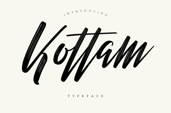 Kottam: A Bold Handwritten Font for Branding