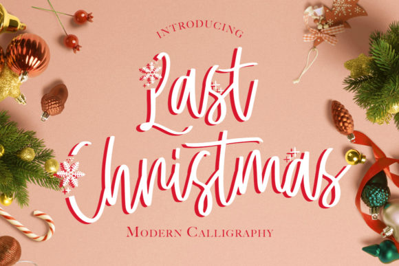 Last Christmas Font: A Handwritten Typeface for Elegant Editorial Design