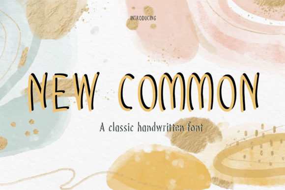 New Common: A Handwritten Font for Branding