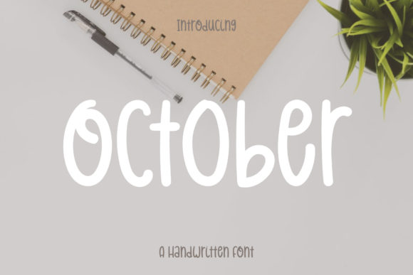 October Font: A Bold Handwritten Typeface for Web