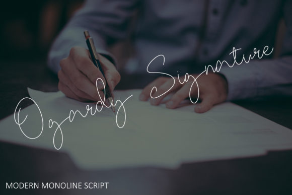 Ogardy Signature: A Handwritten Font for Elegant Branding