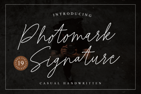 Photomark Signature Font for Crafters