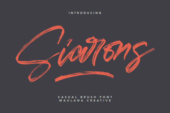 Siarons: A Handwritten Font for Crafters