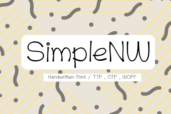 SimpleNW: A Handwritten Font for Digital Design