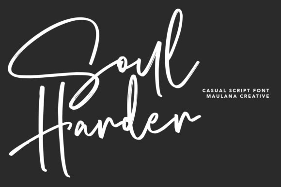 Soul Harder: A Handwritten Font for Editorial Design