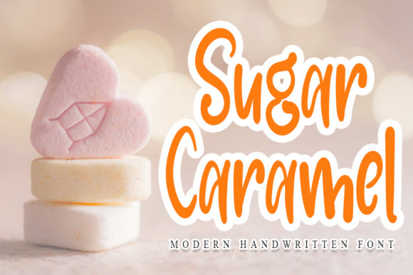 Sugar Caramel Font: Sweet Handwritten Style for Makers