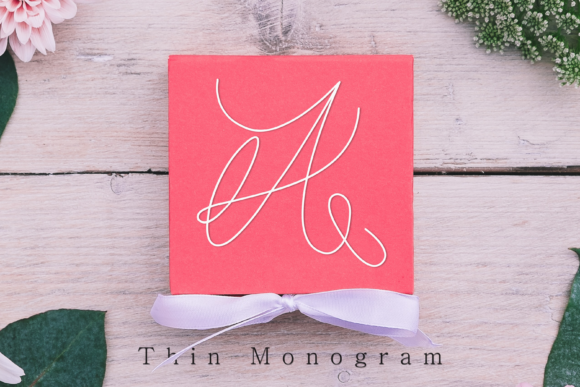 Thin Monogram: A Delicate Typeface for Editorial Grace