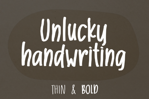 Unlucky Font: A Quirky Handwritten Typeface Review