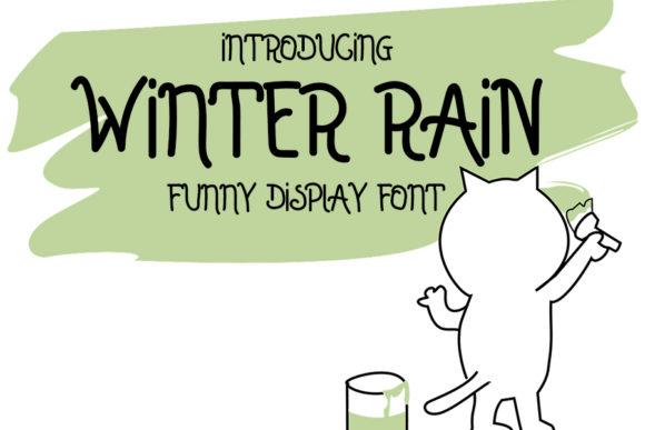 Winter Rain Font: A Quirky Handwritten Typeface for Brands